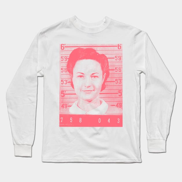 Bea Arthur / Vintage Mugshot Long Sleeve T-Shirt by DankFutura